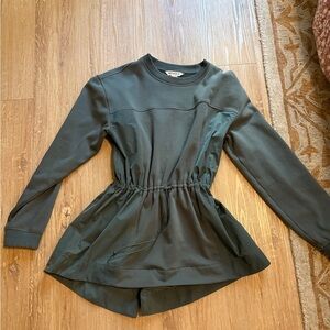 Athleta Olive Green Long Sleeve Top